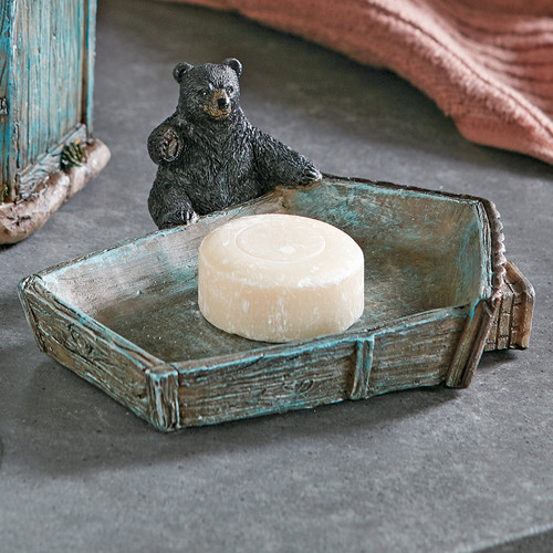 Bear Time Outhouse Soap Dish - CLEARANCE