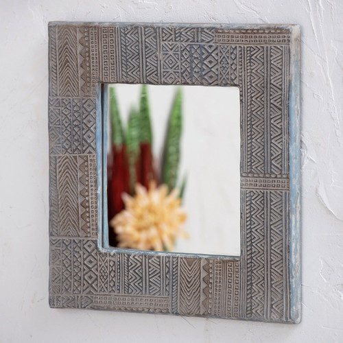 Mesa Engraved Wall Mirror - OVERSTOCK