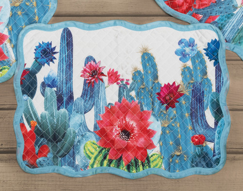 Blooming Cactus Rectangular Placemat