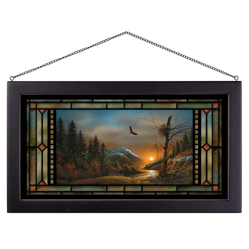 Soaring Eagle Stained Glass Art - OUT OF STOCK UNTIL 10/04/2024