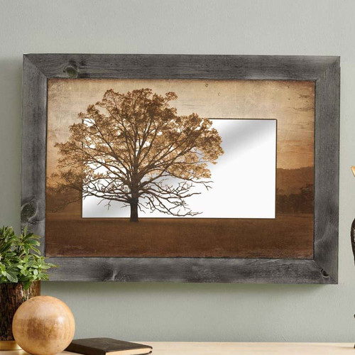 Accentuated Tree Wall Mirror