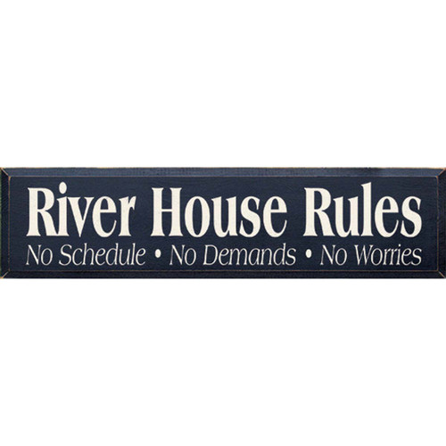 River House Peace Wooden Wall Art