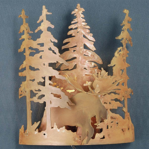 Foraging Moose Wall Sconce