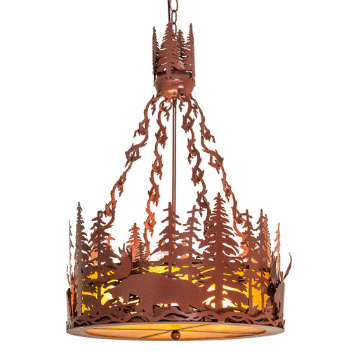 Hidden Moose Inverted Pendant Light