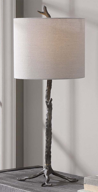 Timberwood Gunmetal Table Lamp