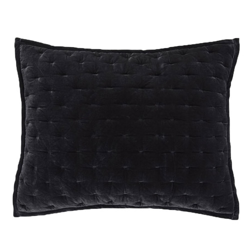 Black Night Velvet King Sham