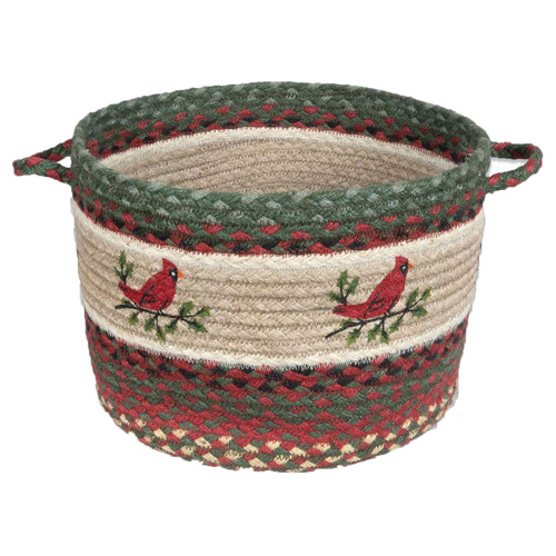 Holiday Cardinal Utility Basket - Large