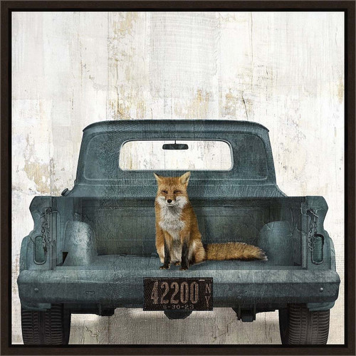 Fox & Blue Truck Wall Art