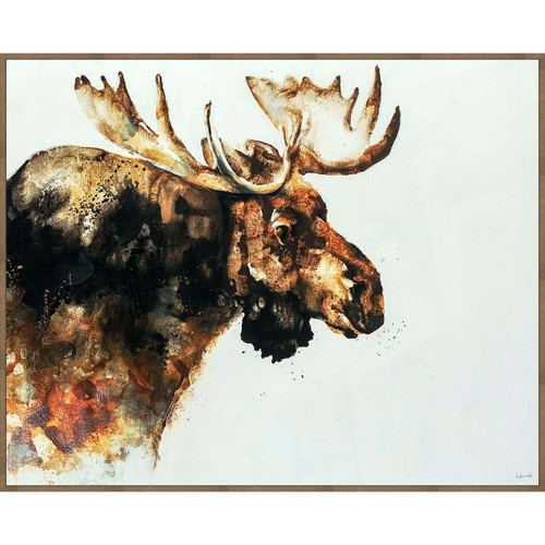 Waiting Moose Wall Art