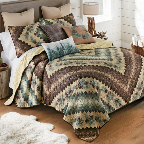 Rustic shop bedding set