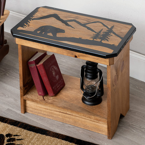 Bear Canyon Wood Accent Table