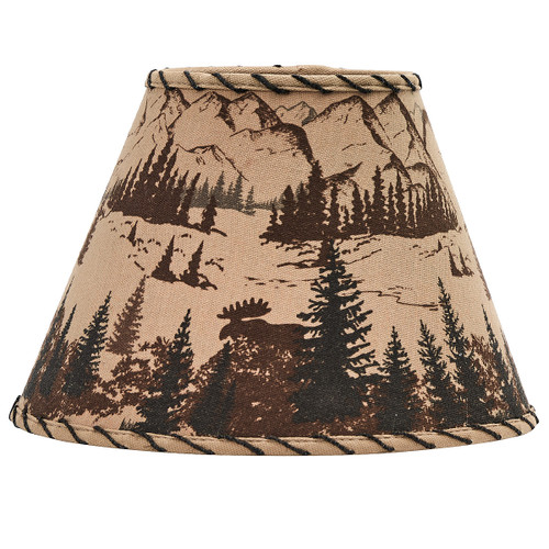 Mountainside Moose Lampshade - 10 Inch