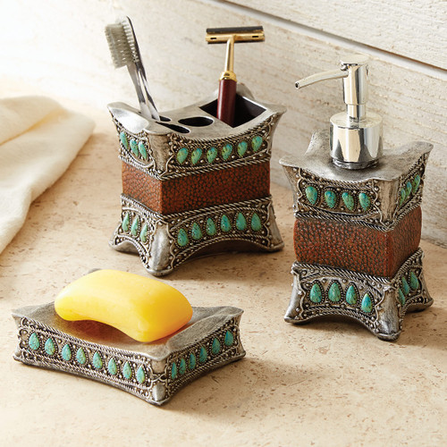 Tribal Turquoise Bath Collection