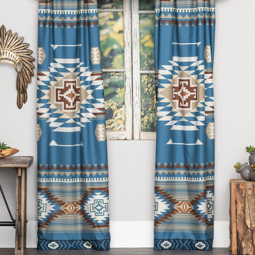 Blue Canyon Lined Drapes