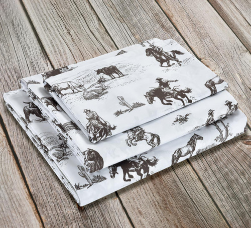 Cowboy Ranch Sheet Set - Twin