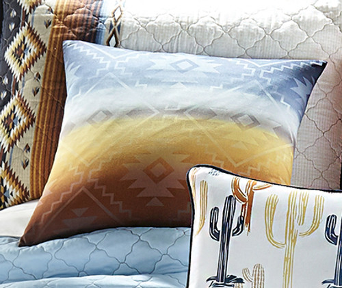 Desert Horizon Abstract Pillow