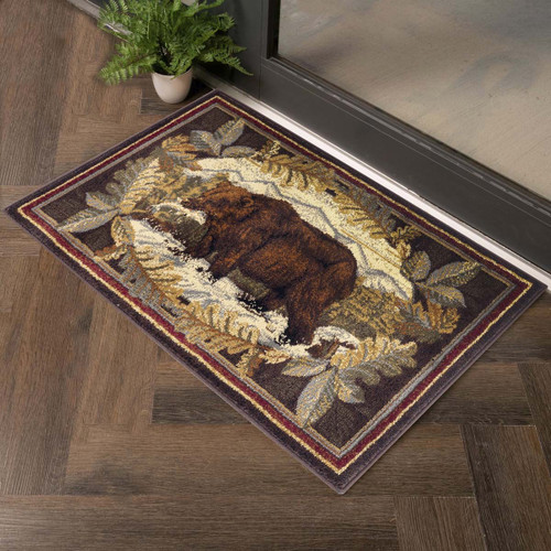 Streamside Hunt Cabin Rug Collection Black Forest Decor