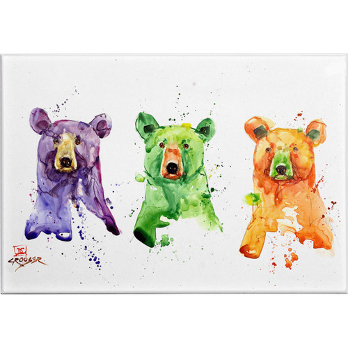 Three Bears Metal Box Wall Art