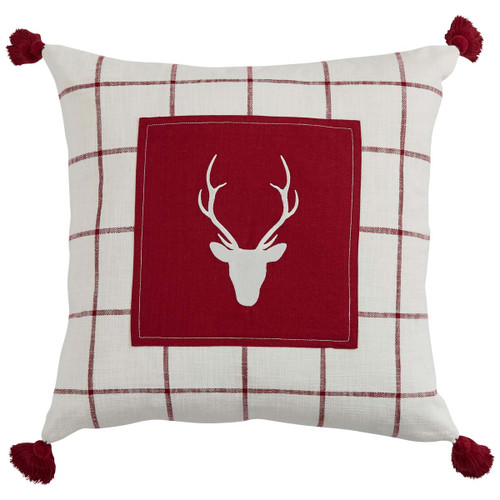 Merry Antler Feather Pillow