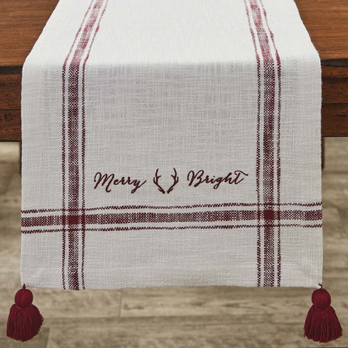 Merry Antler Table Runner - 72 Inch