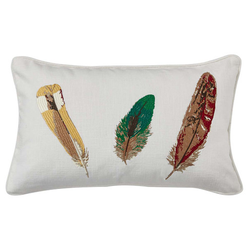 Winged Retreat Pillow with Feather Insert