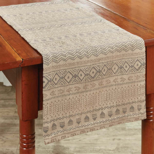 Tribal Mountain Table Runner - 36 Inch