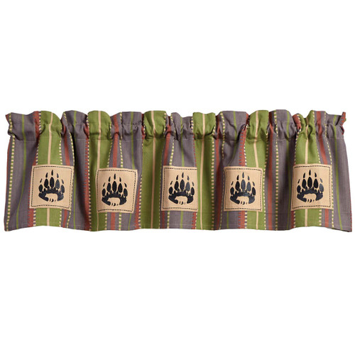 Tahoe Bear Lined Valance