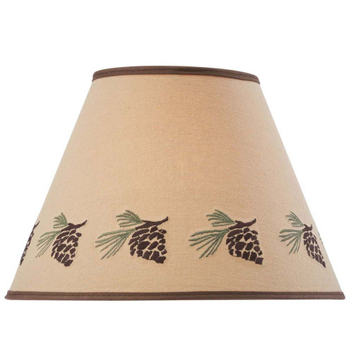 Pinecone Stitched Lampshade - 12 Inch