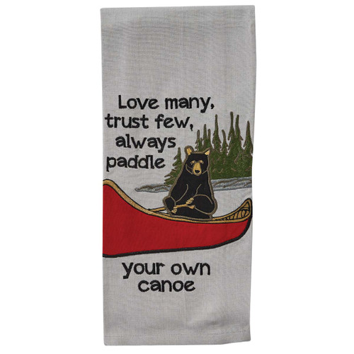 Paddling Bear Dishtowels - Set of 4