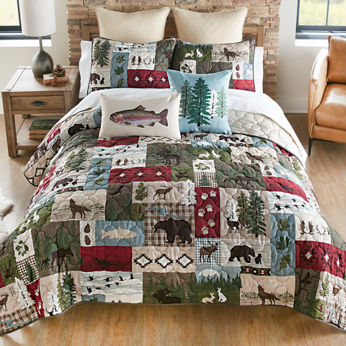 Woodland Wildlife Quilt Bed Set - Twin