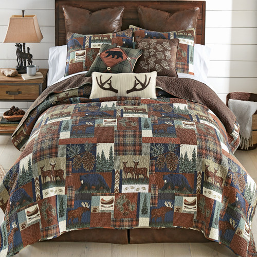 Tahoe Wildlife Quilt Bed Set - King