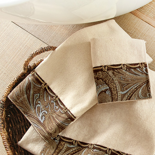 Western Paisley Linen Hand Towel