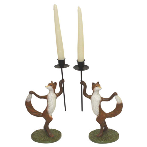 Sneaky Fox Candle Holders - Set of 2