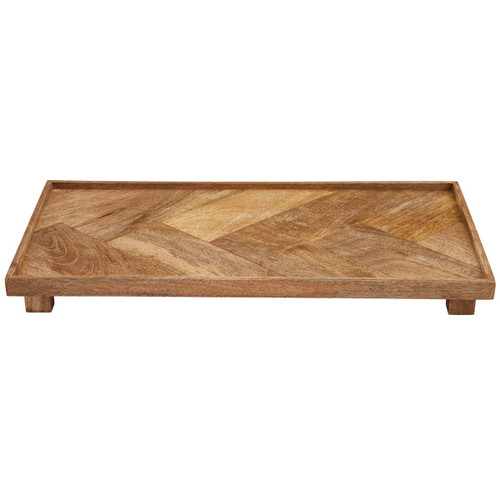 Natural Herringbone Serving Board