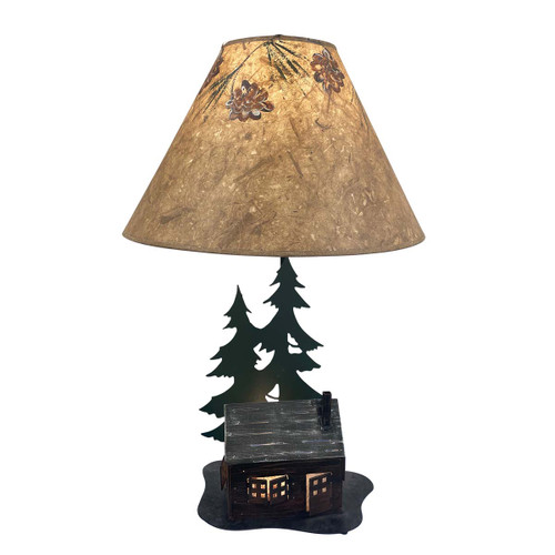 At The Lodge Table Lamp with Nightlight