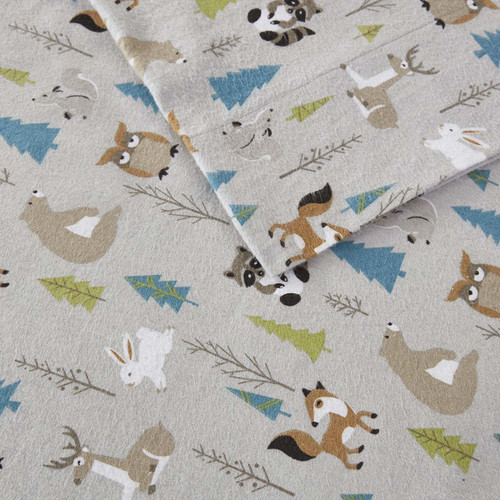 Forest Friends Flannel Sheet Set - Twin XL