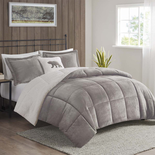 Natures Nook Sherpa Comforter Set - King