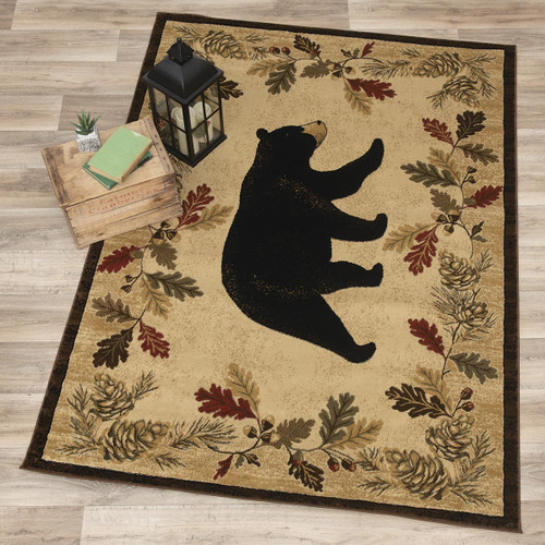 Maple Ridge Black Bear Rug Collection