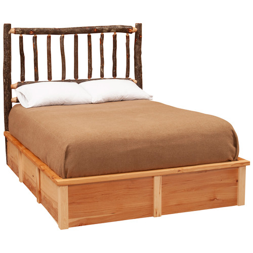 Hickory Platform Bed - Full