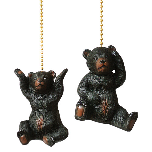 Bear Cub Fan Pulls - Set of 2