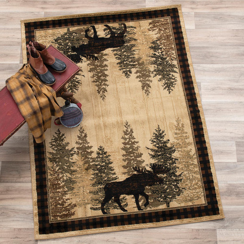 Moose Crossing Rug Collection