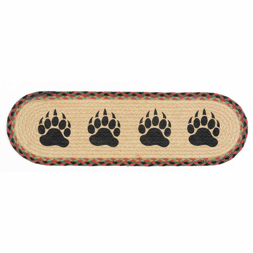 Bear Paw Braided Jute Stair Tread