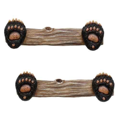 Bear Paw Resin Cabinet Pull - Set of 2