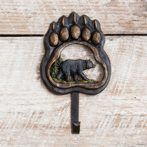 Bear Paw Wilderness Bath Hardware Black Forest Decor