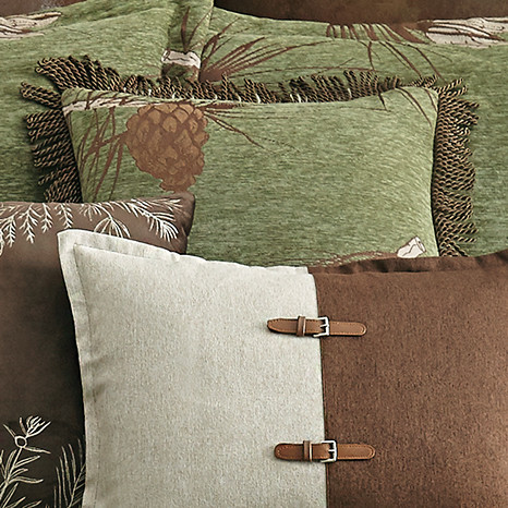Pinecone Chenille Pillow