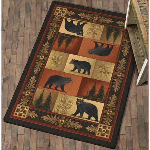Grand Repose Black Bear Rug Collection