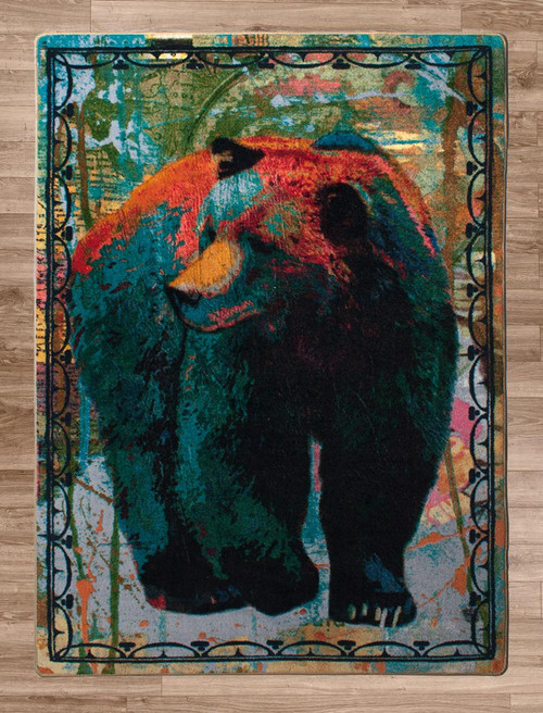 Bear Walking Rug - 5 x 8