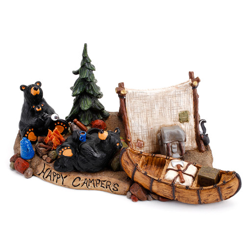 Bears Camping Out Figurine