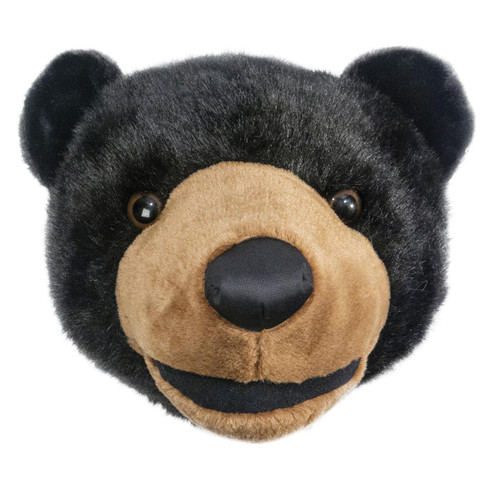 Black Bear Plush Large Trophy Head