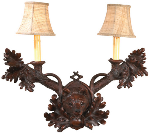 Black Forest Bear Wall Sconce